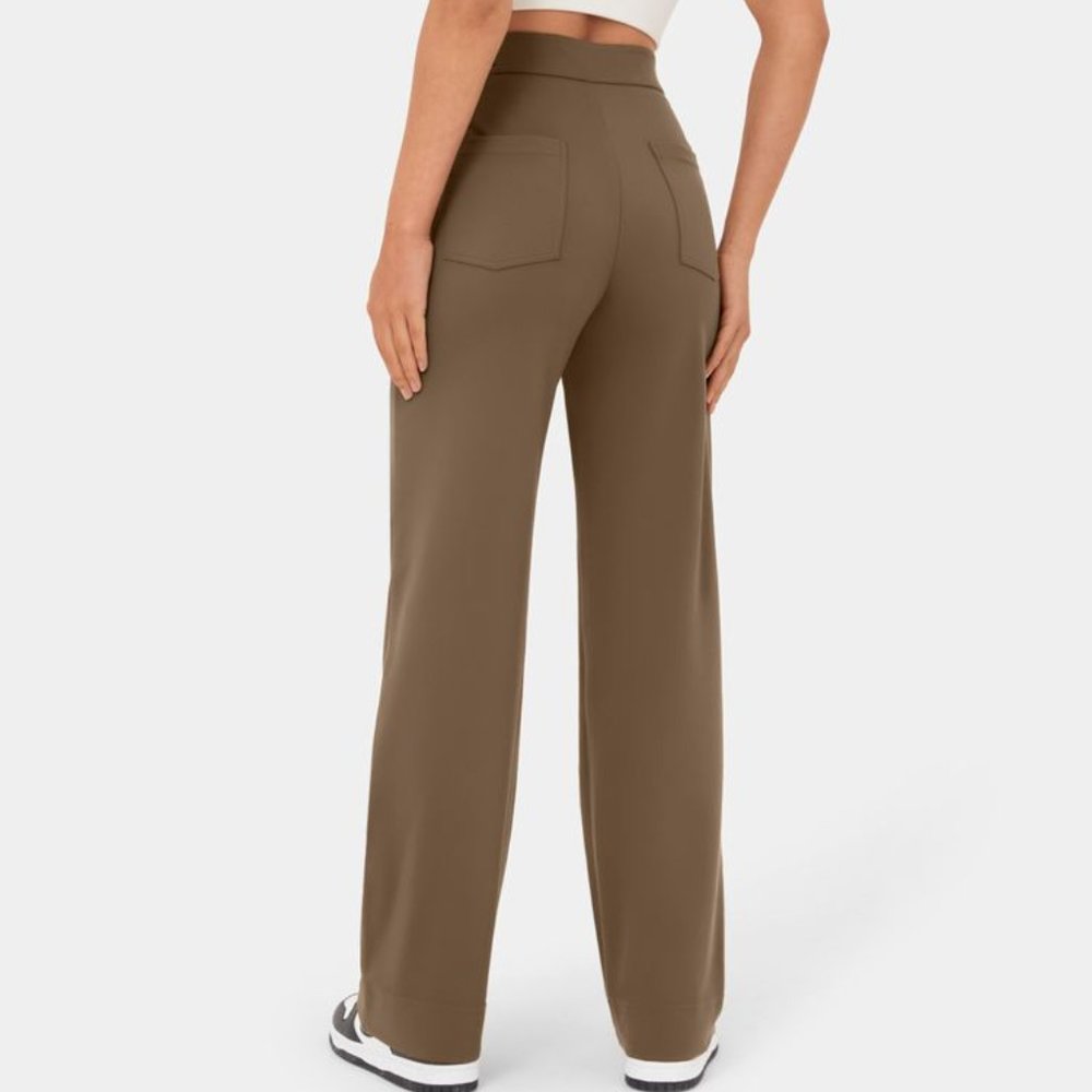 Halara High Waisted Button Multiple Pockets Strai… - image 2